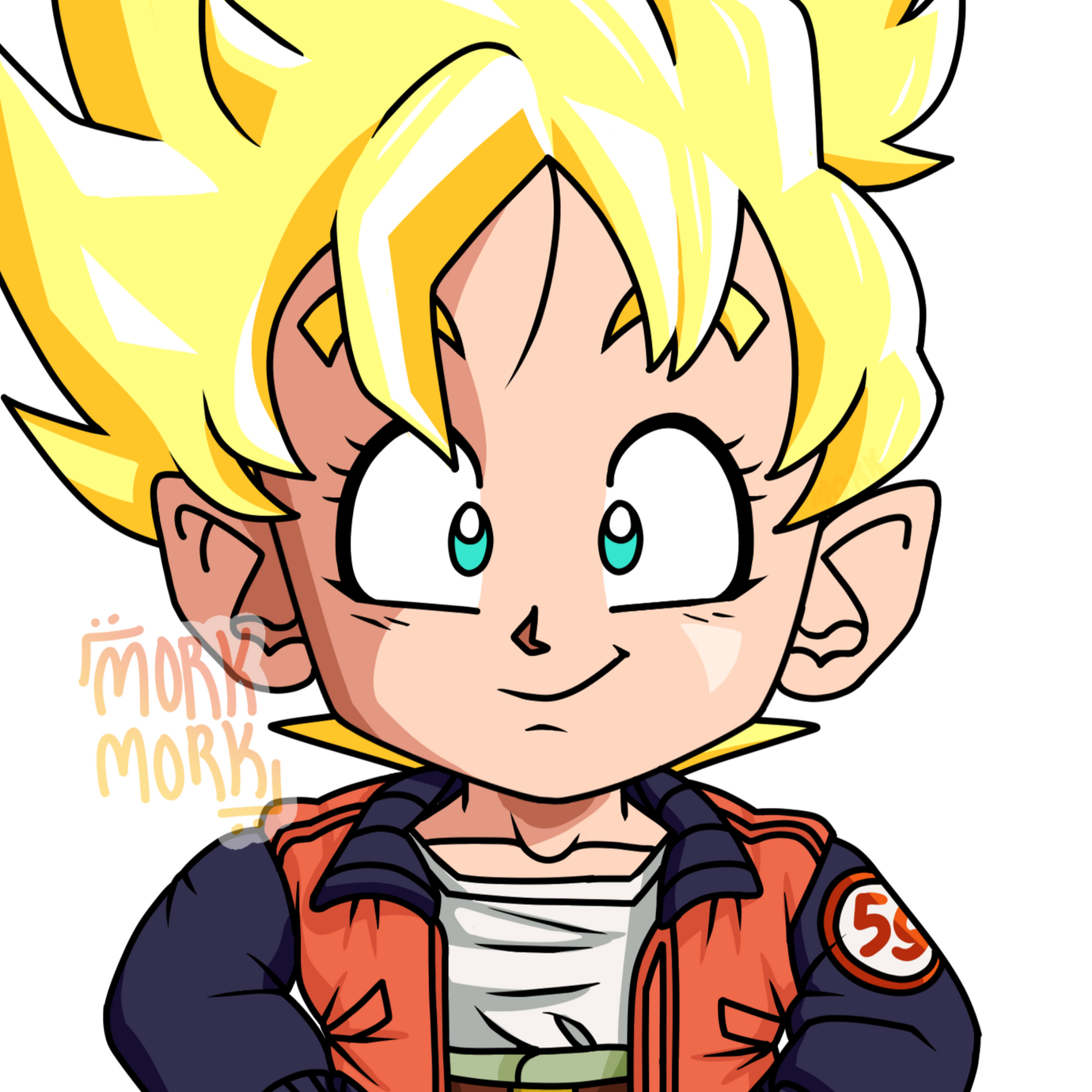 DBZ Style - Chibi Genderbent Cell Saga Goku